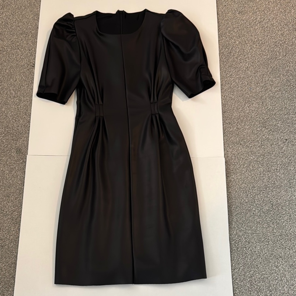 Elegant Black Puff Sleeve Dress